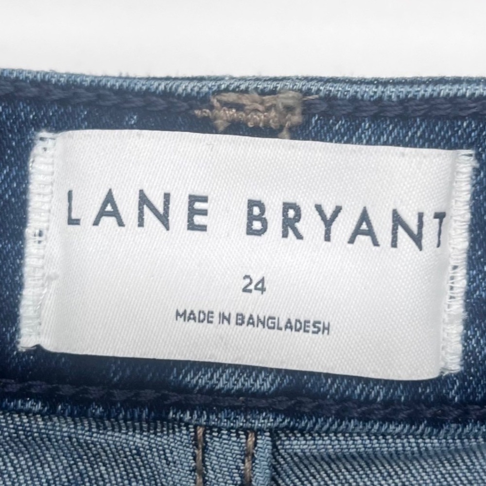 Lane Bryant‎ Straight Leg Jeans Womens 24 Blue Flex Magic Waistband Relaxed Fit - Picture 7 of 10